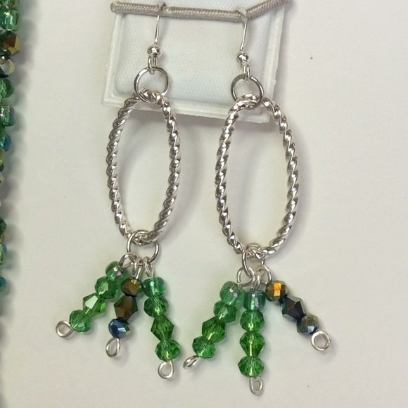 FINAL SALE PRICE OOAK Lia Rosa Designs Set in Green, Blue & Bronze - Picture 4 of 6